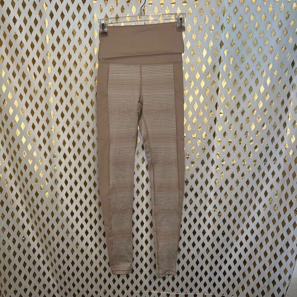 NWOT Offline by Aerie fold over hi rise leggings hugger nude tan size XS - Picture 1 of 6